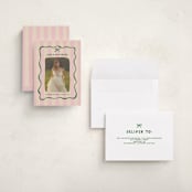 "Whimsical Stripes" - Graduation Announcements in Raspberry Matcha by Vera Lim - Assembled