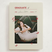 "Checklist Complete" - Graduation Announcements in Parchment by Zove Ahhh - Front