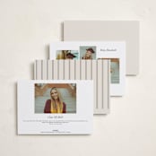 "Timeless Border" - Graduation Announcements in Almond by Brianne Larsen - Back of Card Options