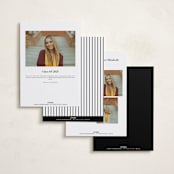 "Maple" - Graduation Announcements in Tuxedo by Annie Shapiro - Back of Card Options