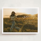 "Study Guide" - Graduation Announcements in Cloud by Carolyn MacLaren - Front