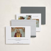 "Grad in Overlay" - Graduation Announcements in Eggshell by Carolyn MacLaren - Back of Card Options