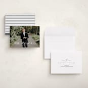 "Grad in Overlay" - Graduation Announcements in Eggshell by Carolyn MacLaren - Assembled