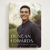 "Classic" - Graduation Announcements in Cloud by Sara Hicks Malone - Front