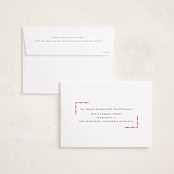 "Decorative Frame" - Graduation Announcements in Crimson by Baumbirdy - FREE Recipient Addressing