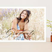 "portrait script" - Graduation Announcements in Onyx by Sarah Curry - Front