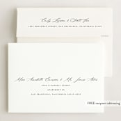 "portrait script" - Graduation Announcements in Onyx by Sarah Curry - FREE Recipient Addressing