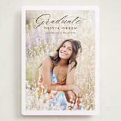 "portrait script" - Graduation Announcements in Onyx by Sarah Curry - Front