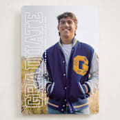 "Strength" - Graduation Announcements in Snow by Sarah Curry - Front