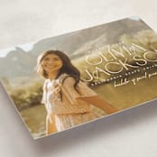"Sure Thing" - Graduation Announcements in Waterlily by Owl and Toad - Detail