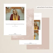 "Arched Name" - Graduation Announcements in Opal by Ana Sharpe - Back of Card Options