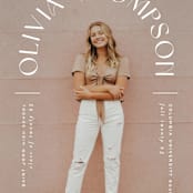 "Arched Name" - Graduation Announcements in Opal by Ana Sharpe - Detail