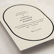 "Commence" - Graduation Announcements in Tuxedo by Megan Davis - Detail