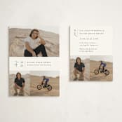 "Grad Trio" - Graduation Insert Cards in Snow by Nicoletta Savod - With Invitation