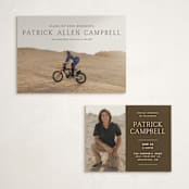 "Simply" - Graduation Insert Cards in Chocolate by Lisa Assenmacher - With Invitation