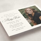 "With a flourish" - Graduation Insert Cards in Salt by Lea Delaveris - Detail
