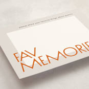 "Bound" - Graduation Insert Cards in Tangerine by Heather Schertzer - Detail
