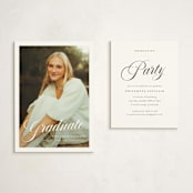 "mustacciuoli" - Graduation Insert Cards in Crystal by chocomocacino - With Invitation