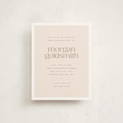 "morgan" - Graduation Insert Cards in Ivory by Ellen Schlegelmilch - Front