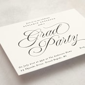 "Opera" - Graduation Insert Cards in Cotton by Blustery August - Detail