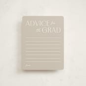 "Contemplate" - Graduation Insert Cards in Snowberry by Pixel and Hank - Front