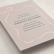 "Ribbon Frame" - Graduation Insert Cards in Blush by Itsy Belle Studio - Detail