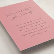 "charm" - Graduation Insert Cards in Peony by Sara Hicks Malone - Detail