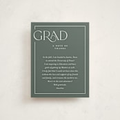 "Broken Border" - Graduation Insert Cards in Snow by Lauren Chism - Front