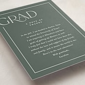 "Broken Border" - Graduation Insert Cards in Snow by Lauren Chism - Detail
