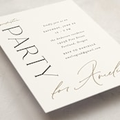 "Business Class" - Graduation Insert Cards in Cotton by Ashlee Townsend - Detail