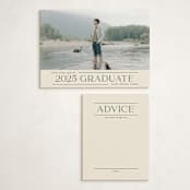 "Merry Trim" - Graduation Insert Cards in Ivory by Erica Krystek - With Invitation