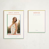 "Color Frame" - Graduation Insert Cards in Candy by Kelly Watkins - With Invitation