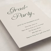"Graduate" - Graduation Insert Cards in Slate by Pati Cascino - Detail