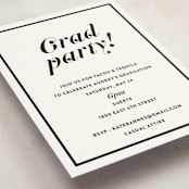 "Class Dismissed" - Graduation Insert Cards in Ink by Megan Davis - Detail