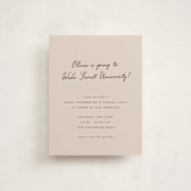 "r e f l e c t i o n" - Graduation Insert Cards in Charcoal by Sara Hicks Malone - Front