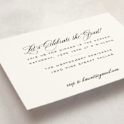 "Cannes" - Graduation Insert Cards in Pearl by Megan Davis - Detail