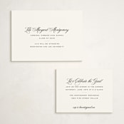 "Cannes" - Graduation Insert Cards in Pearl by Megan Davis - With Invitation