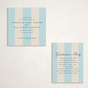 "Campania" - Graduation Insert Cards in Lion by Megan Davis - With Invitation