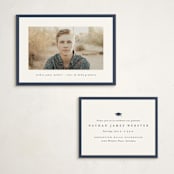 "Wrapped" - Graduation Insert Cards in Space by Lea Delaveris - With Invitation