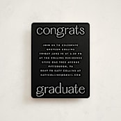 "Understated" - Graduation Insert Cards in Salt by Ekko Studio - Front