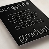 "Understated" - Graduation Insert Cards in Salt by Ekko Studio - Detail