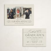 "Our Grads" - Graduation Insert Cards in Clay by Olivia Raufman - With Invitation