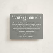 "Ph.inisheD." - Graduation Insert Cards in Cloud by Heather Schertzer - Front