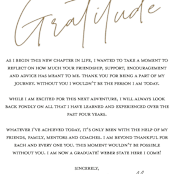 "Around the Corner" - Graduation Insert Cards in Cloud by That Girl Press - Detail