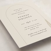 "Tassel Arch" - Graduation Insert Cards in Crepe by Corinne Malesic - Detail