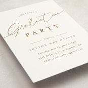 "Celebratory" - Graduation Insert Cards in Golden by Carolyn MacLaren - Detail