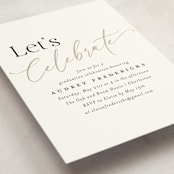 "Scripted Graduation Year" - Graduation Insert Cards in Cloud by Jackie Crawford - Detail