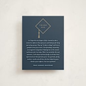 "Grad Grid" - Graduation Insert Cards in Steel by Erica Krystek - Front