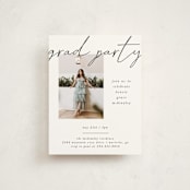 "Simple + Script" - Graduation Insert Cards in Chalkboard by Kelly Watkins - Front