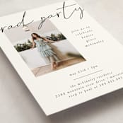 "Simple + Script" - Graduation Insert Cards in Chalkboard by Kelly Watkins - Detail